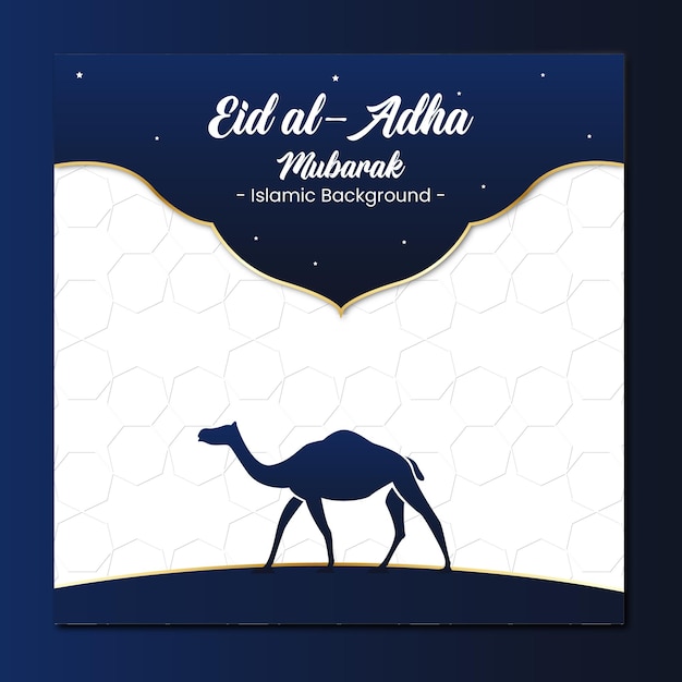 Realistic Eid alAdha greeting theme