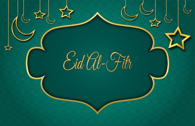 Realistic eid alfitr background