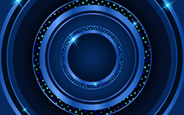 Realistic elegant backgrounds with circle frames and blue pattern