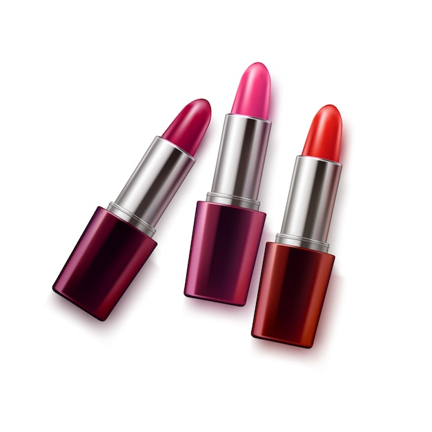  realistic female lipstick  set