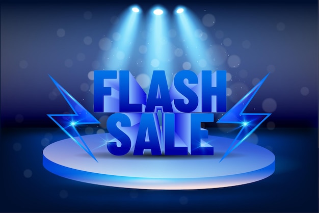 Realistic Flash Sale Background Design