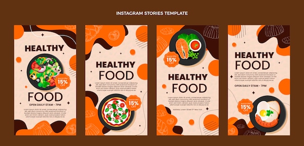 Realistic food instagram stories