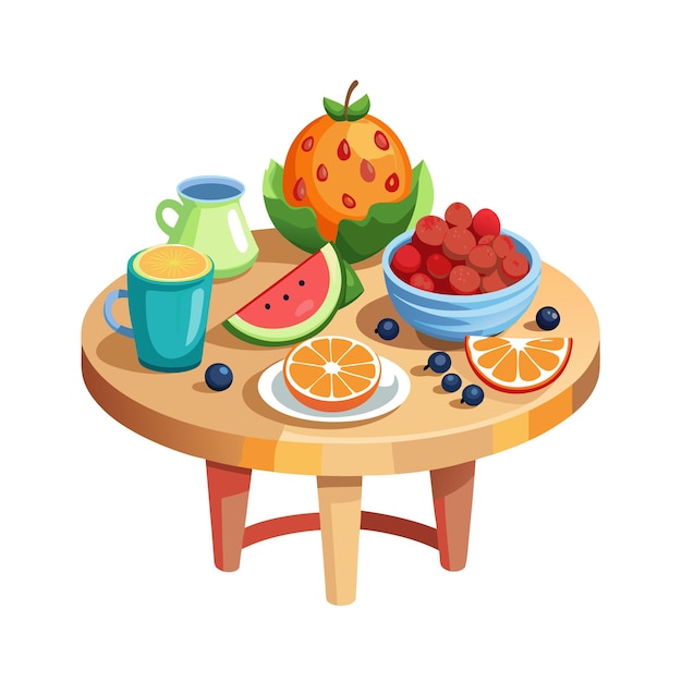 Realistic Fruits Vector Illustration Concepts