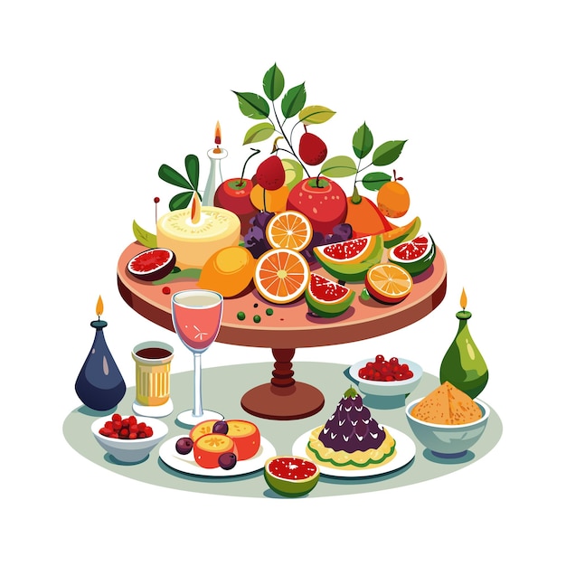 Vector realistic fruits vector illustration concepts