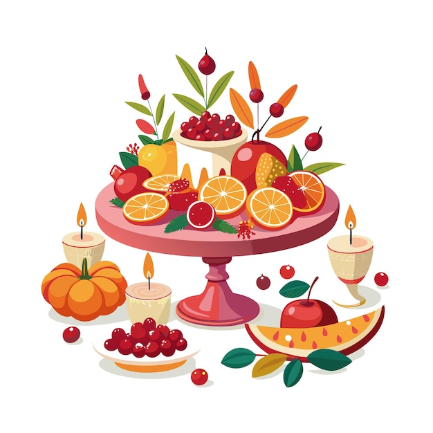 Vector realistic fruits vector illustration concepts