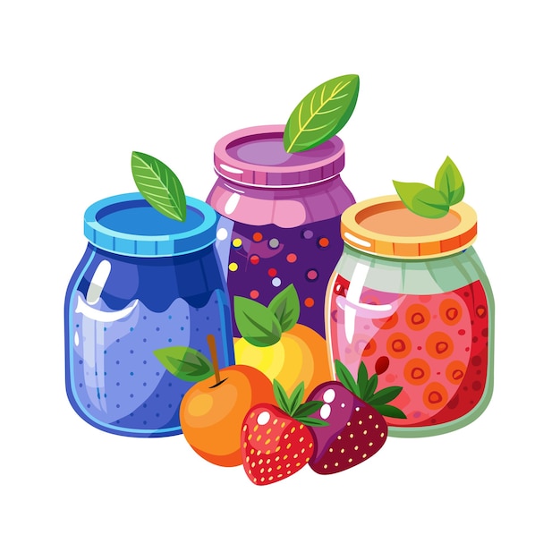 Realistic Fruits Vector Illustration Concepts