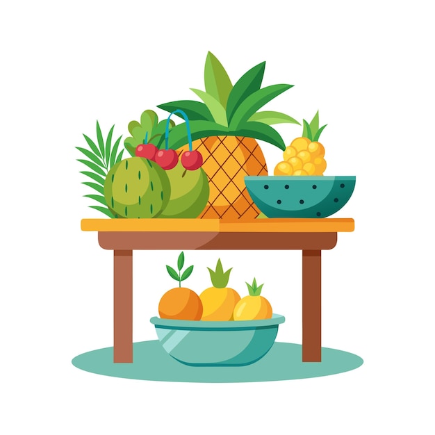 Realistic Fruits Vector Illustration Concepts