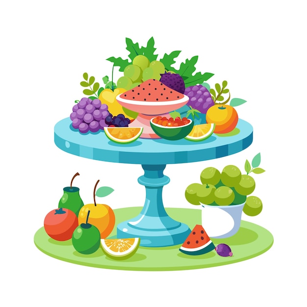 Realistic Fruits Vector Illustration Concepts