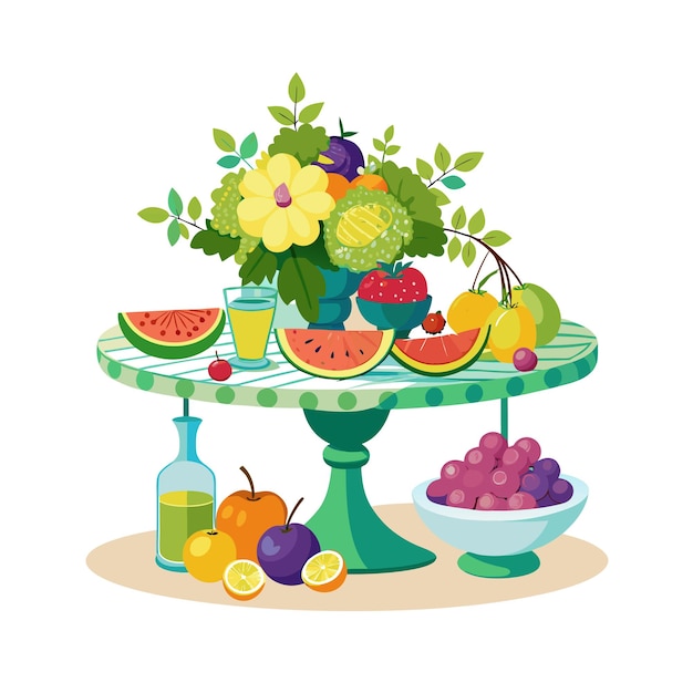 Vector realistic fruits vector illustration concepts