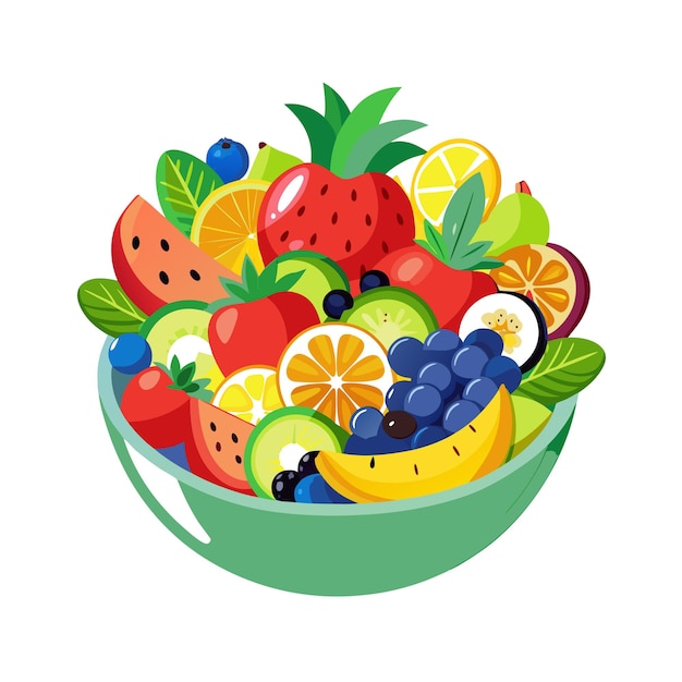 Realistic Fruits Vector Illustration Concepts