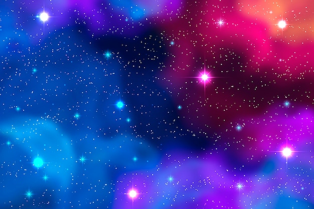 Realistic galaxy background