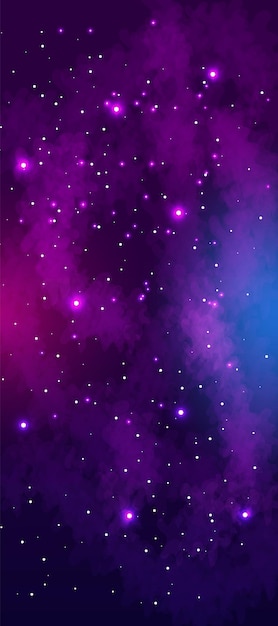 Realistic galaxy space background