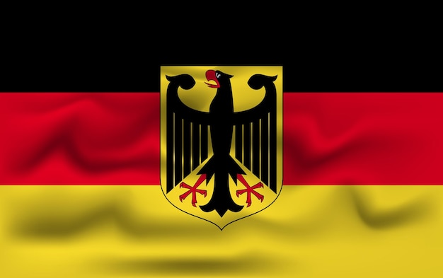 Realistic germany vector flag design