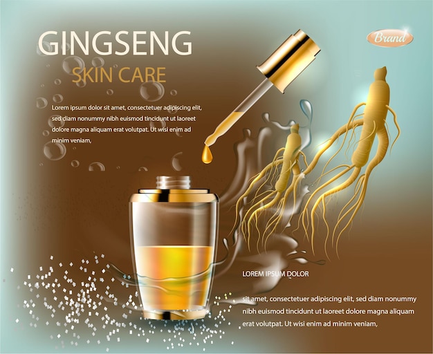 Realistic ginseng ad