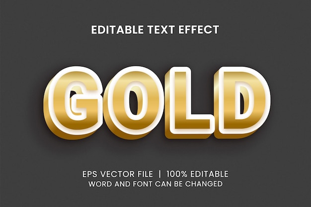 Realistic gold editable text effect with grunge background