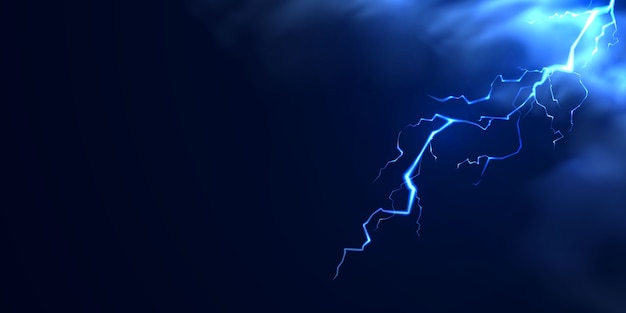 Vector realistic gradient lightning composition background