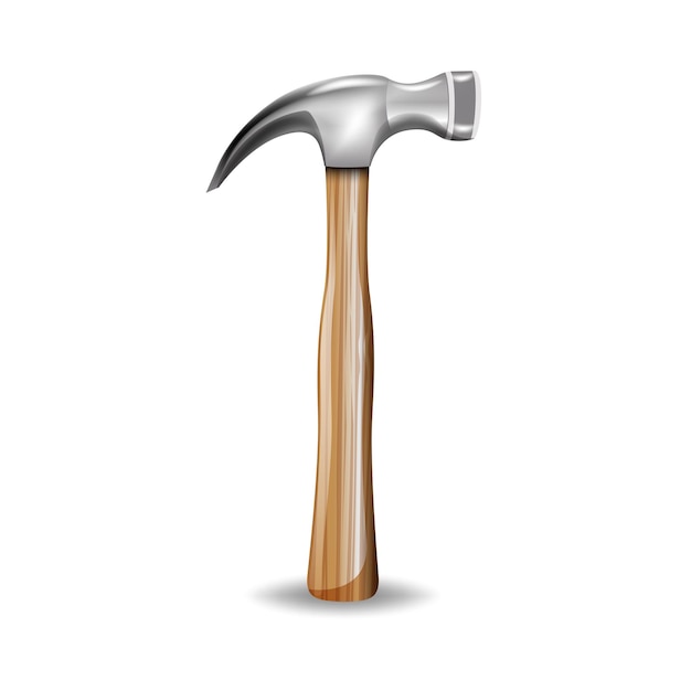 Realistic hammer vector ill