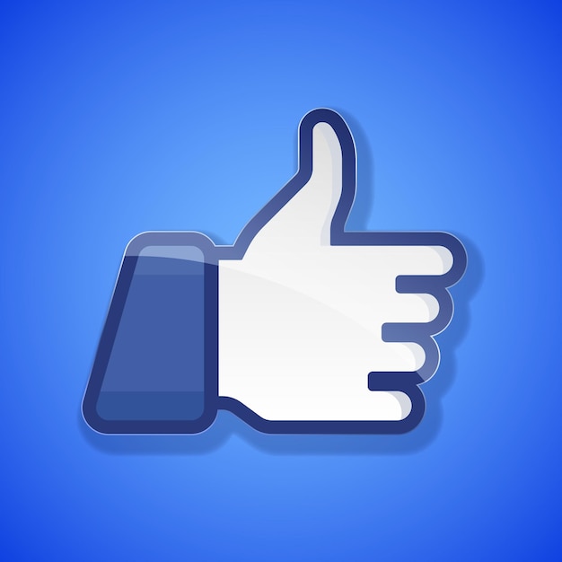 Realistic high detailed vector illustration of thumb up concept