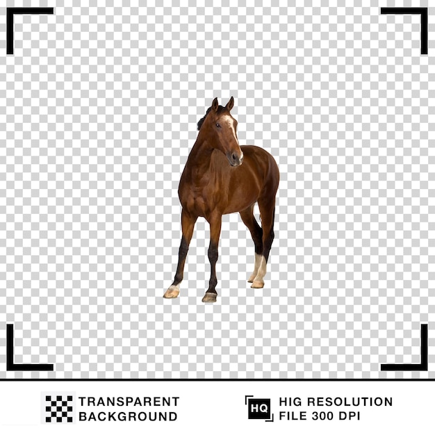 Vector realistic horse in a white background horse transparent background