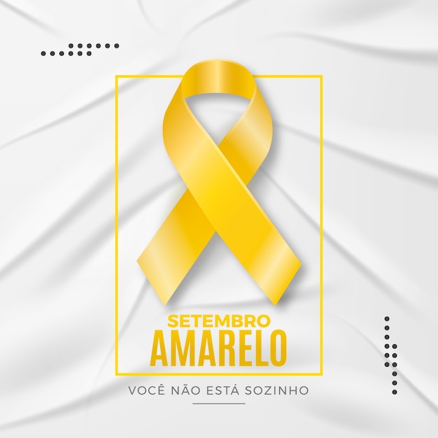 Realistic illustration for brazilian suicide prevention month