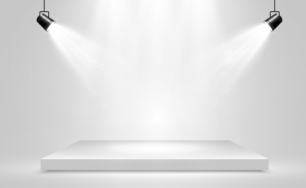 Realistic illustration of a platform on a transparent background.