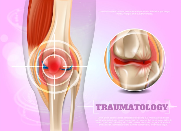 Realistic Illustration Traumatologe Medicine in 3d