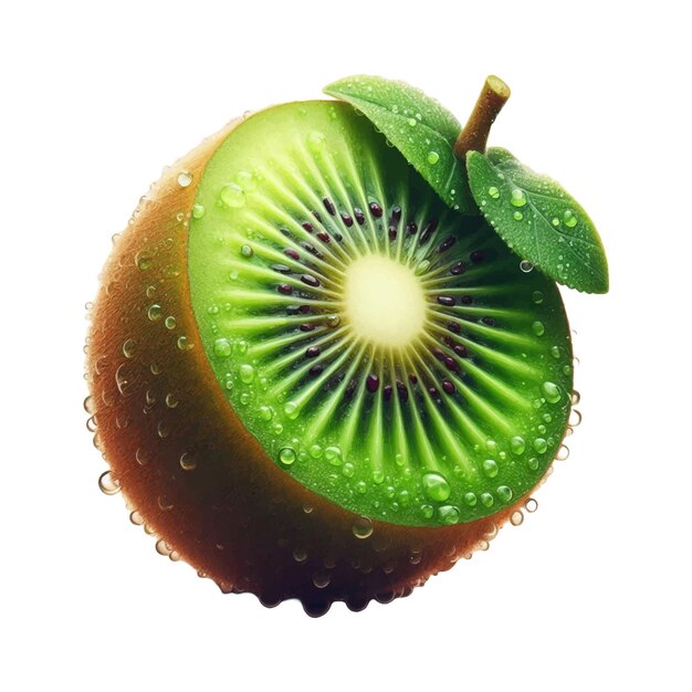 Vector a realistic image showcasing a fresh kiwi fruit beautifully vector