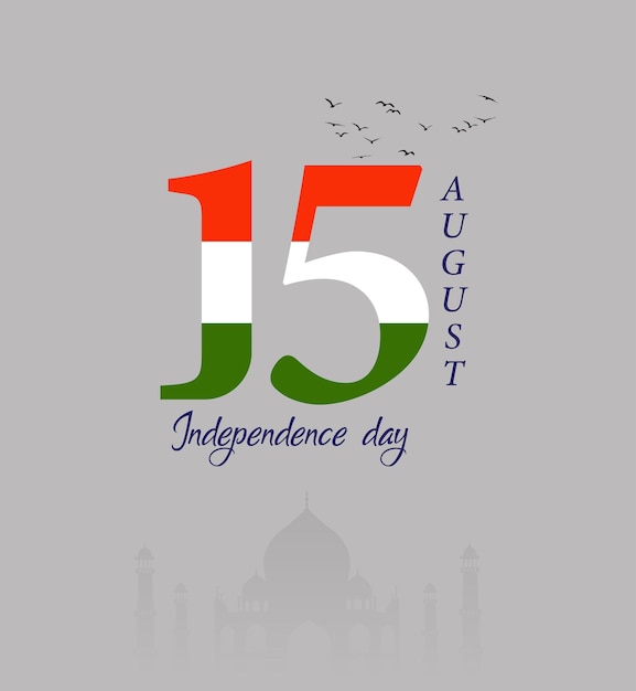 Vector realistic india independence day background