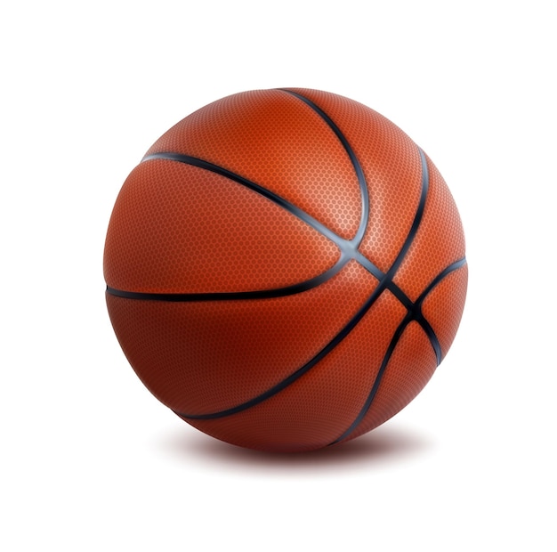 Realistic isolated basketball ball accessory