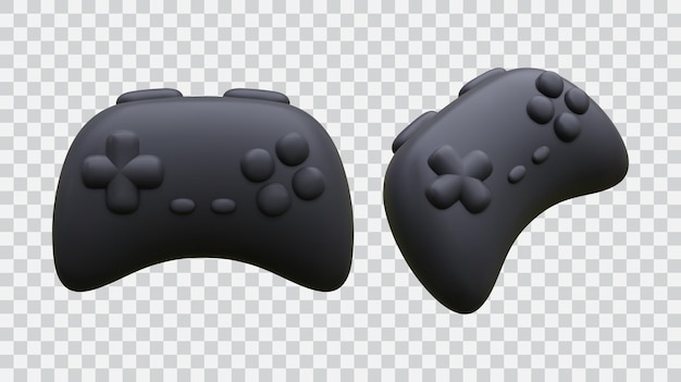 Realistic joypad isolated on background. Electronic video gamepad, computer devices.Vector illustration