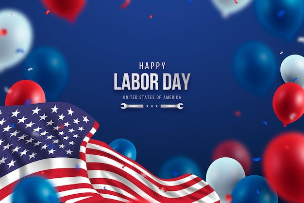 Realistic labor day background