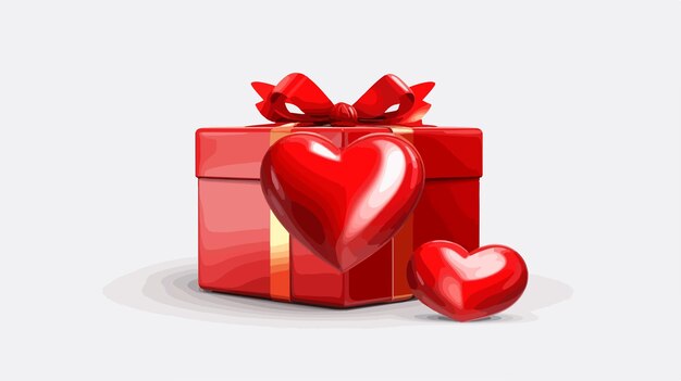 Realistic Loved Gift Box 3D Render Opening Romantic