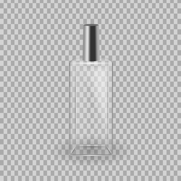 Vector realistic mockup template of flacon spray for freshness lotion