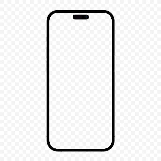 Realistic mockup template phone