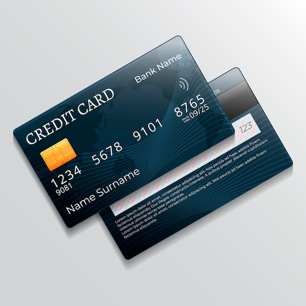 Realistic monochromatic credit card