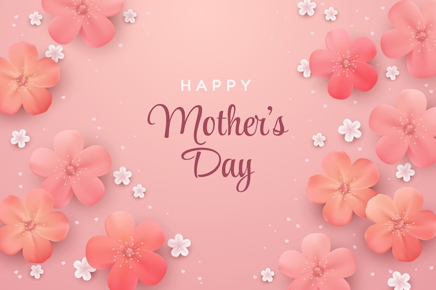 Realistic mothers day background