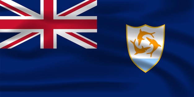 The Realistic National Flag of Anguilla