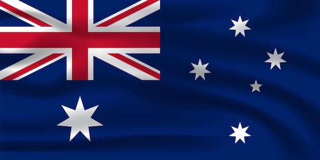 The Realistic National Flag of Australia