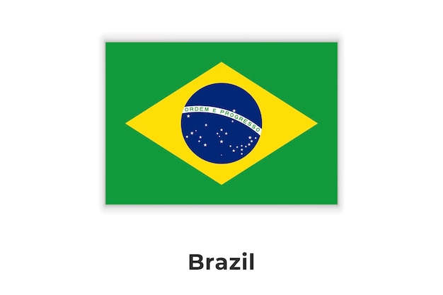 The Realistic National Flag of Brazil