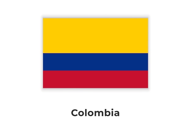 The Realistic National Flag of Colombia