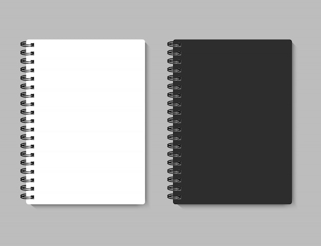 Realistic notebook for your image, illustration.