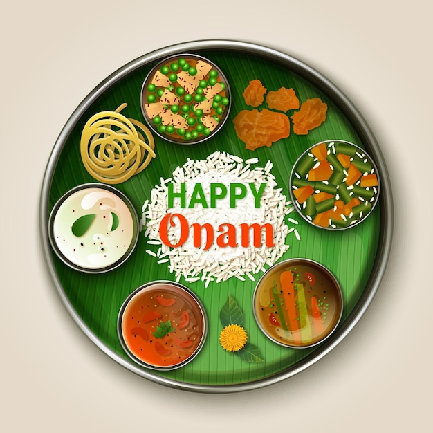 Vector realistic onam event