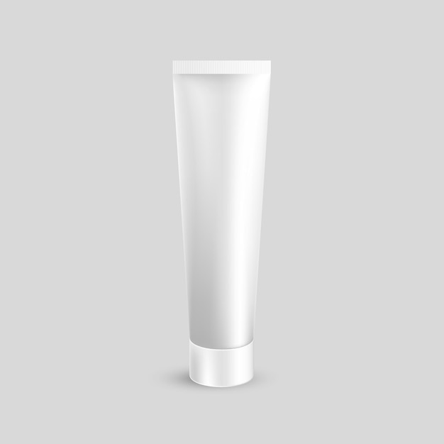 Realistic packaging mockup template tube of cream