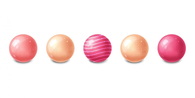 realistic pink sphere design, isolated bubble