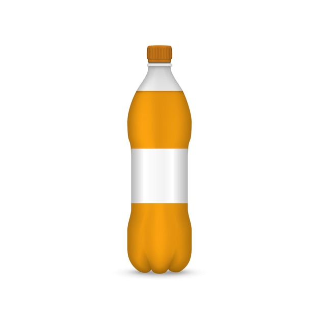 Realistic plastic bottle