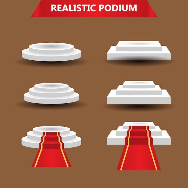 Realistic podium set