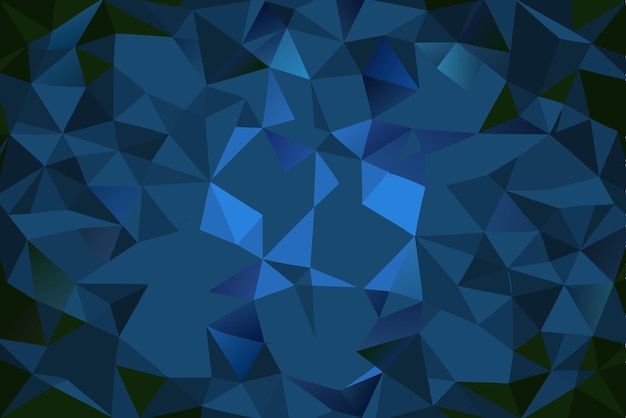 Vector realistic polygonal blue geometric background