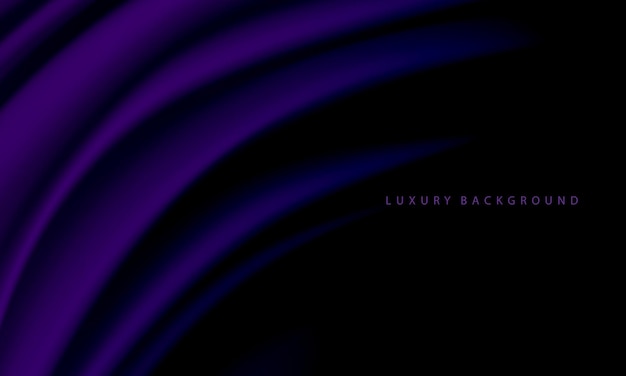 Realistic purple fabric wave black shadow blank space text place luxury background texture vector