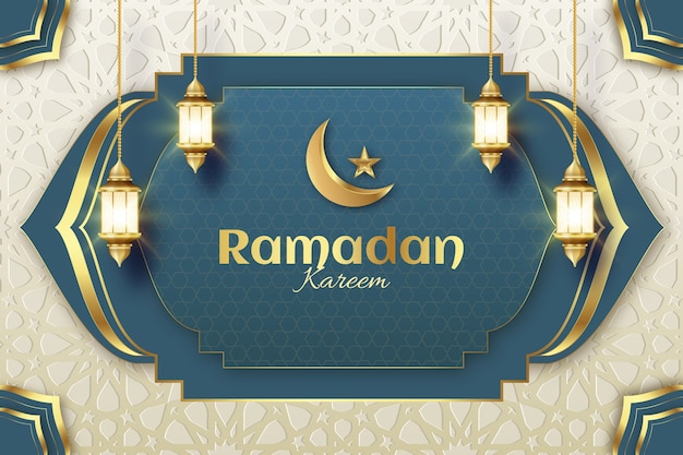 Realistic ramadan background