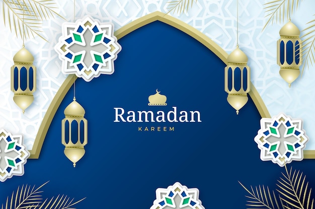 Realistic ramadan background